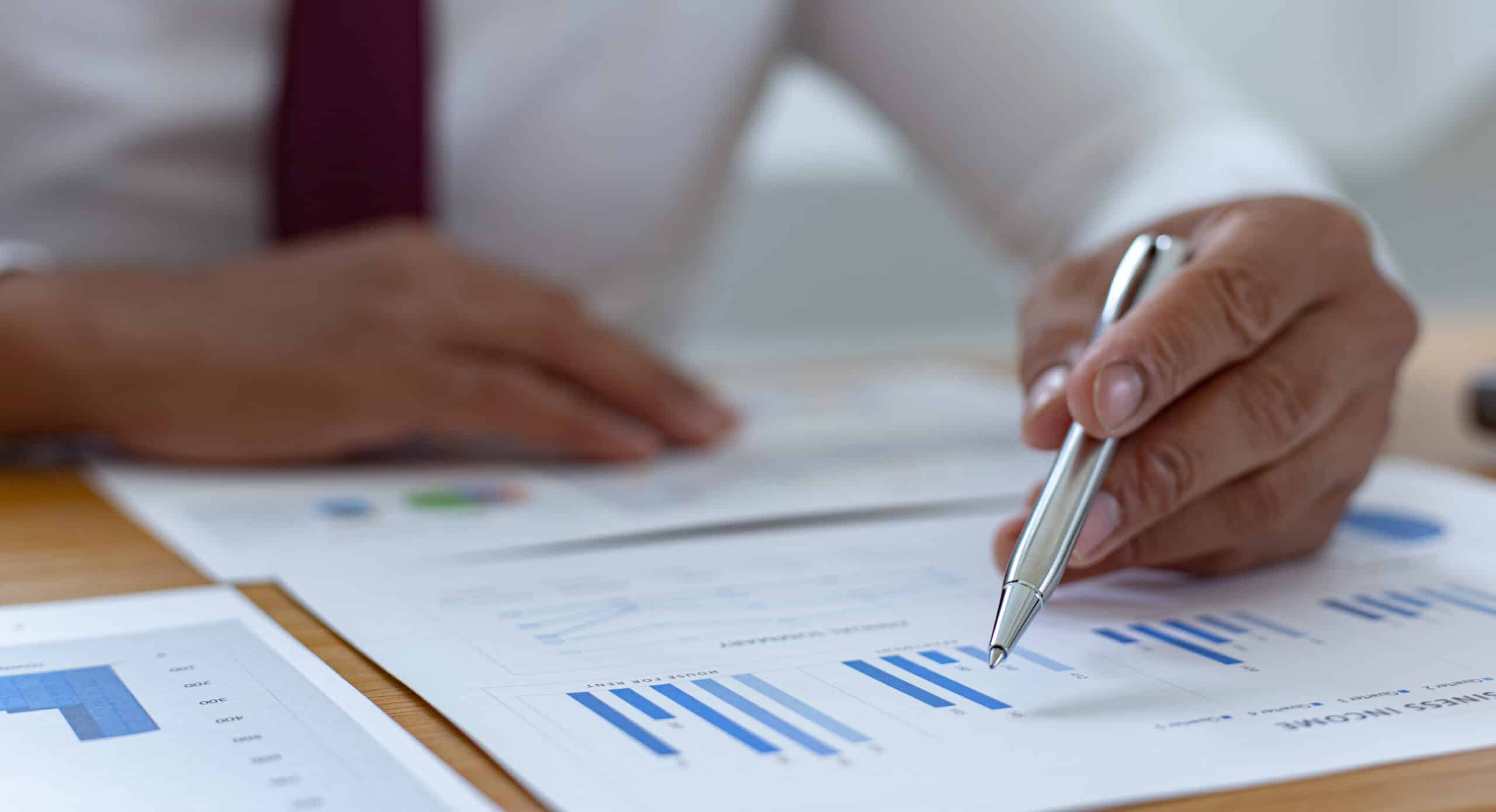 Financial analysis and research documents showing grant identification and opportunity assessment strategies for economic development funding