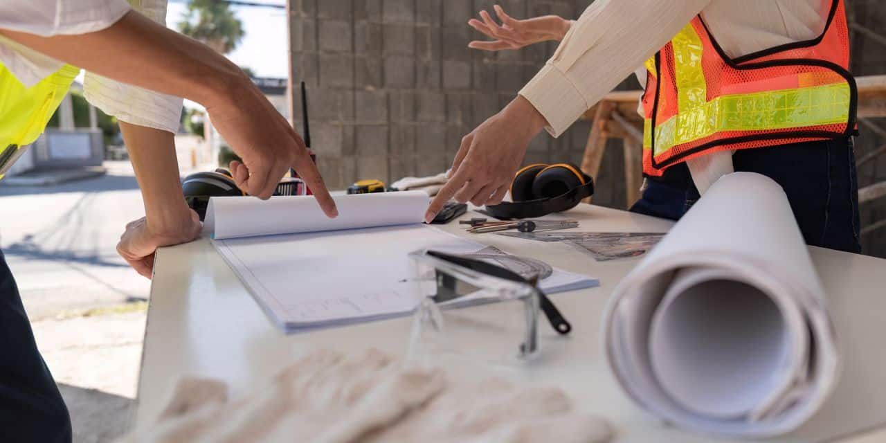 Construction site planning and development project showing various partnership models for economic development infrastructure projects
