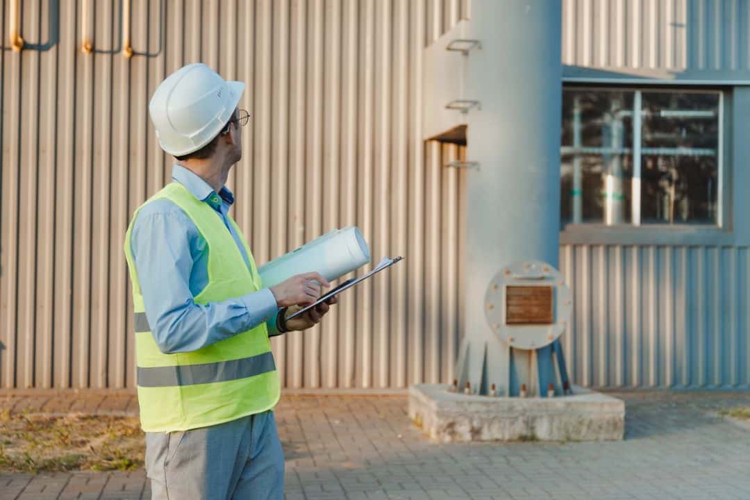 Quality control inspection and project completion procedures showing final delivery and commissioning processes for infrastructure projects